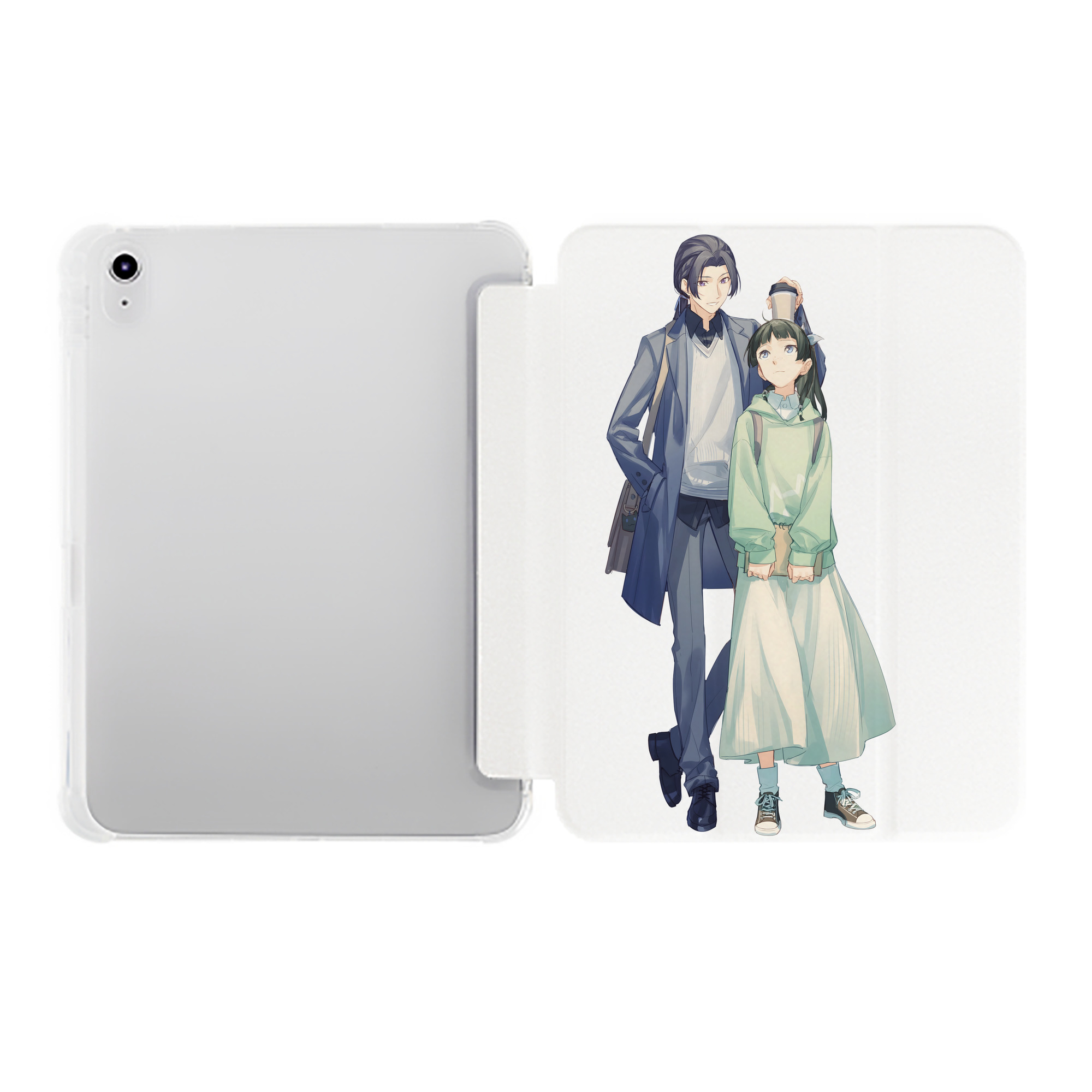 （画像用） 薬屋のひとりごと The Apothecary Diaries IPad ケース ペン収納付き 三つ折りスタンド PUレザー×シリコン 対応機種9.5/10.5/10.9インチ